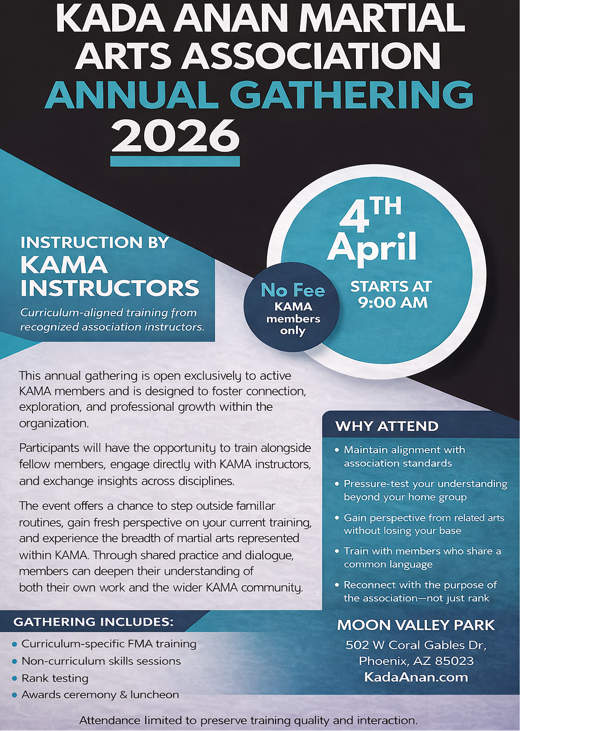 KAMA Members Gathering 2026 Flyer